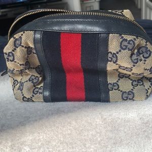 Gucci Logo Makeup Bag